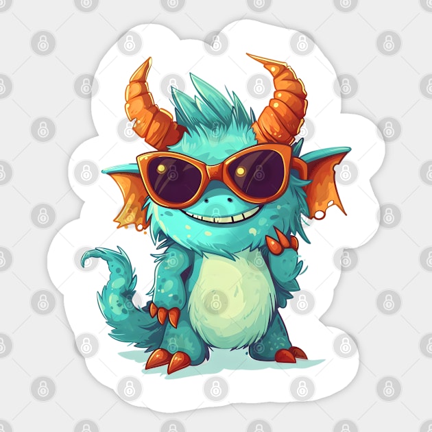 Cute Fluffy Monster Sticker by Obotan Mmienu